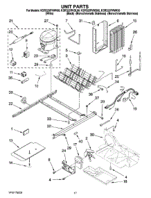 11 - Unit Parts parts for Kitchenaid Refrigerator KSRS25RVBL00 from AppliancePartsPros.com