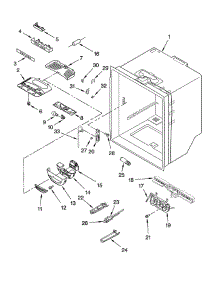 Refrigerator Liner parts for Kitchenaid Refrigerator KBFS25ETWH11 from AppliancePartsPros.com