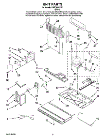 05 - Unit Parts parts for Kitchenaid Refrigerator KRFC90100B0 from AppliancePartsPros.com