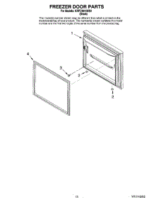07 - Freezer Door Parts parts for Kitchenaid Refrigerator KRFC90100B0 from AppliancePartsPros.com