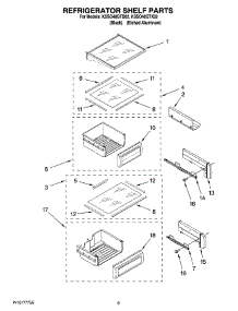 07 - Refrigerator Shelf Parts parts for Kitchenaid Refrigerator KSSO48QTX02 from AppliancePartsPros.com