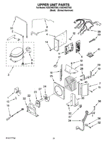 13 - Upper Unit Parts parts for Kitchenaid Refrigerator KSSO48QTX02 from AppliancePartsPros.com