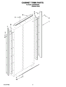 02 - Cabinet Trim Parts parts for Kitchenaid Refrigerator KSSP36QTS02 from AppliancePartsPros.com