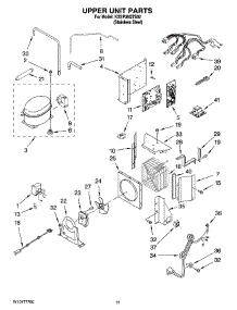 13 - Upper Unit Parts parts for Kitchenaid Refrigerator KSSP36QTS02 from AppliancePartsPros.com