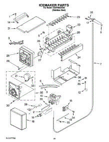 15 - Icemaker Parts parts for Kitchenaid Refrigerator KSSP36QTS02 from AppliancePartsPros.com