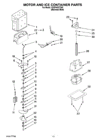 09 - Motor And Ice Container Parts parts for Kitchenaid Refrigerator KSSP42QTS02 from AppliancePartsPros.com