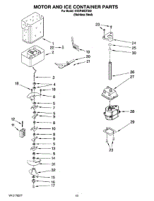 09 - Motor And Ice Container Parts parts for Kitchenaid Refrigerator KSSP48QTS02 from AppliancePartsPros.com