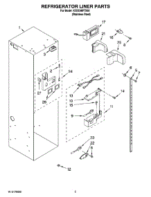 04 - Refrigerator Liner Parts parts for Kitchenaid Refrigerator KSSC48FTS02 from AppliancePartsPros.com