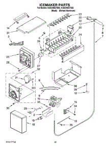 15 - Icemaker Parts parts for Kitchenaid Refrigerator KSSO48QTB02 from AppliancePartsPros.com