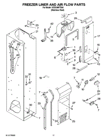 08 - Freezer Liner And Air Flow Parts parts for Kitchenaid Refrigerator KSSC48FTS02 from AppliancePartsPros.com
