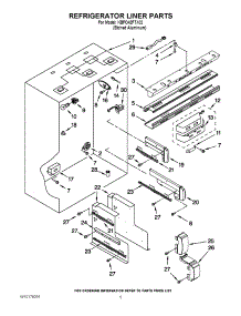 04 - Refrigerator Liner Parts parts for Kitchenaid Refrigerator KBFO42FTX02 from AppliancePartsPros.com