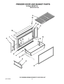 08 - Freezer Door And Basket Parts parts for Kitchenaid Refrigerator KBFO42FTX02 from AppliancePartsPros.com