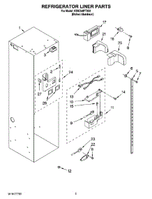 04 - Refrigerator Liner Parts parts for Kitchenaid Refrigerator KSSO48FTX02 from AppliancePartsPros.com