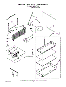 10 - Lower Unit And Tube Parts parts for Kitchenaid Refrigerator KBFO42FTX02 from AppliancePartsPros.com