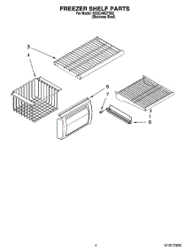 03 - Freezer Shelf Parts parts for Kitchenaid Refrigerator KSSC48QTS02 from AppliancePartsPros.com