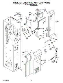 08 - Freezer Liner And Air Flow Parts parts for Kitchenaid Refrigerator KSSC48QTS02 from AppliancePartsPros.com
