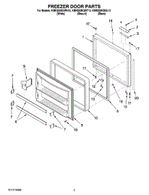 03 - Freezer Door Parts parts for Kitchenaid Refrigerator KBRS22KGBT13 from AppliancePartsPros.com