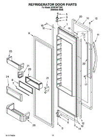 09 - Refrigerator Door Parts parts for Kitchenaid Refrigerator KSSC36FTS02 from AppliancePartsPros.com