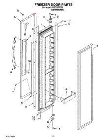 10 - Freezer Door Parts parts for Kitchenaid Refrigerator KSSC36FTS02 from AppliancePartsPros.com