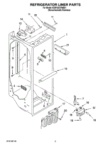 02 - Refrigerator Liner Parts parts for Kitchenaid Refrigerator KSRY25CVMS01 from AppliancePartsPros.com