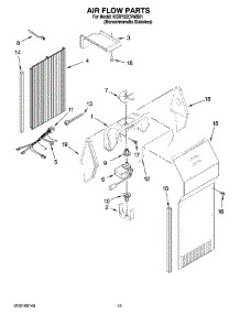 09 - Air Flow Parts parts for Kitchenaid Refrigerator KSRY25CVMS01 from AppliancePartsPros.com