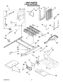 11 - Unit Parts parts for Kitchenaid Refrigerator KSRY25CVMS01 from AppliancePartsPros.com