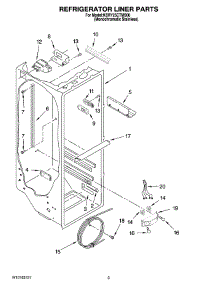 02 - Refrigerator Liner Parts parts for Kitchenaid Refrigerator KSRY25CTMS01 from AppliancePartsPros.com