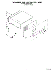 03 - Top Grille And Unit Cover Parts parts for Kitchenaid Refrigerator KBRS36FTX02 from AppliancePartsPros.com