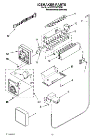 12 - Icemaker Parts, Optional Parts (Not Included) parts for Kitchenaid Refrigerator KSRY25CTMS01 from AppliancePartsPros.com