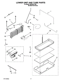 10 - Lower Unit And Tube Parts parts for Kitchenaid Refrigerator KBRS36FTX02 from AppliancePartsPros.com