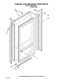 02 - Cabinet And Breaker Trim Parts parts for Kitchenaid Refrigerator KBRC36FTS02 from AppliancePartsPros.com