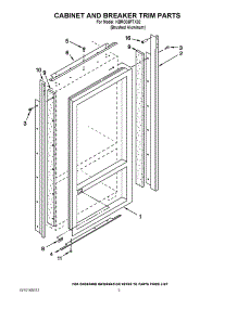 02 - Cabinet And Breaker Trim Parts parts for Kitchenaid Refrigerator KBRO36FTX02 from AppliancePartsPros.com
