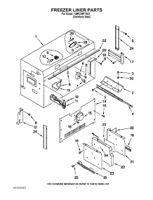 05 - Freezer Liner Parts parts for Kitchenaid Refrigerator KBRC36FTS02 from AppliancePartsPros.com