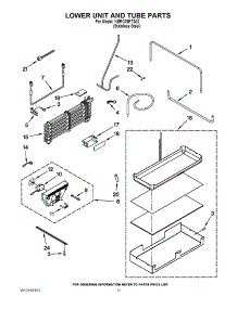 10 - Lower Unit And Tube Parts parts for Kitchenaid Refrigerator KBRC36FTS02 from AppliancePartsPros.com