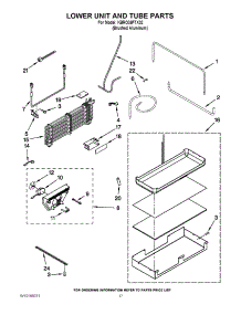 10 - Lower Unit And Tube Parts parts for Kitchenaid Refrigerator KBRO36FTX02 from AppliancePartsPros.com