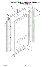 02 - Cabinet And Breaker Trim Parts parts for Kitchenaid Refrigerator KBLO36FTX02 from AppliancePartsPros.com