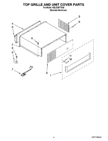 03 - Top Grille And Unit Cover Parts parts for Kitchenaid Refrigerator KBLO36FTX02 from AppliancePartsPros.com