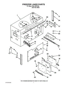 05 - Freezer Liner Parts parts for Kitchenaid Refrigerator KBLC36FTS02 from AppliancePartsPros.com