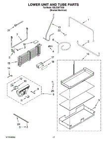 10 - Lower Unit And Tube Parts parts for Kitchenaid Refrigerator KBLO36FTX02 from AppliancePartsPros.com