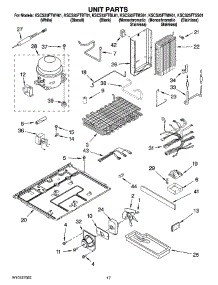 11 - Unit Parts parts for Kitchenaid Refrigerator KSCS25FTBL01 from AppliancePartsPros.com