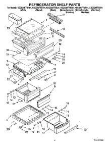 03 - Refrigerator Shelf Parts parts for Kitchenaid Refrigerator KSCS25FTMS01 from AppliancePartsPros.com