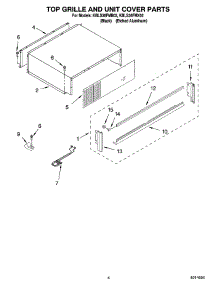 03 - Top Grille And Unit Cover Parts parts for Kitchenaid Refrigerator KBLS36FMB02 from AppliancePartsPros.com