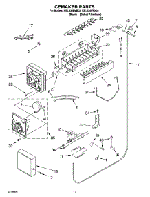 10 - Icemaker Parts parts for Kitchenaid Refrigerator KBLS36FMB02 from AppliancePartsPros.com