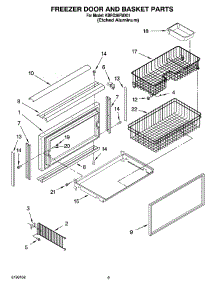 06 - Freezer Door And Basket Parts parts for Kitchenaid Refrigerator KBRO36FMX01 from AppliancePartsPros.com