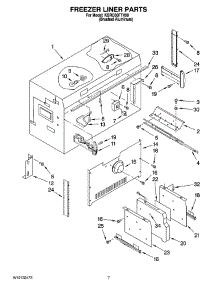 05 - Freezer Liner Parts parts for Kitchenaid Refrigerator KBRO36FTX00 from AppliancePartsPros.com