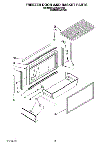 08 - Freezer Door And Basket Parts parts for Kitchenaid Refrigerator KBRO36FTX00 from AppliancePartsPros.com