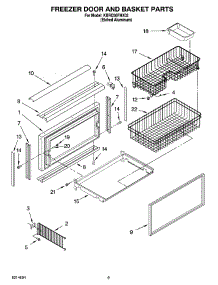 06 - Freezer Door And Basket Parts parts for Kitchenaid Refrigerator KBRO36FMX02 from AppliancePartsPros.com