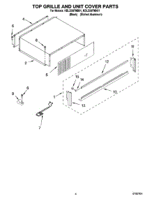 03 - Top Grille And Unit Cover Parts parts for Kitchenaid Refrigerator KBLS36FMX01 from AppliancePartsPros.com