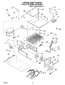 08 - Upper Unit Parts parts for Kitchenaid Refrigerator KBLS36FMX01 from AppliancePartsPros.com
