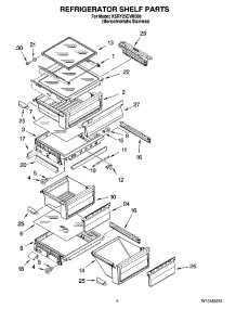 03 - Refrigerator Shelf Parts parts for Kitchenaid Refrigerator KSRY25CVMS00 from AppliancePartsPros.com